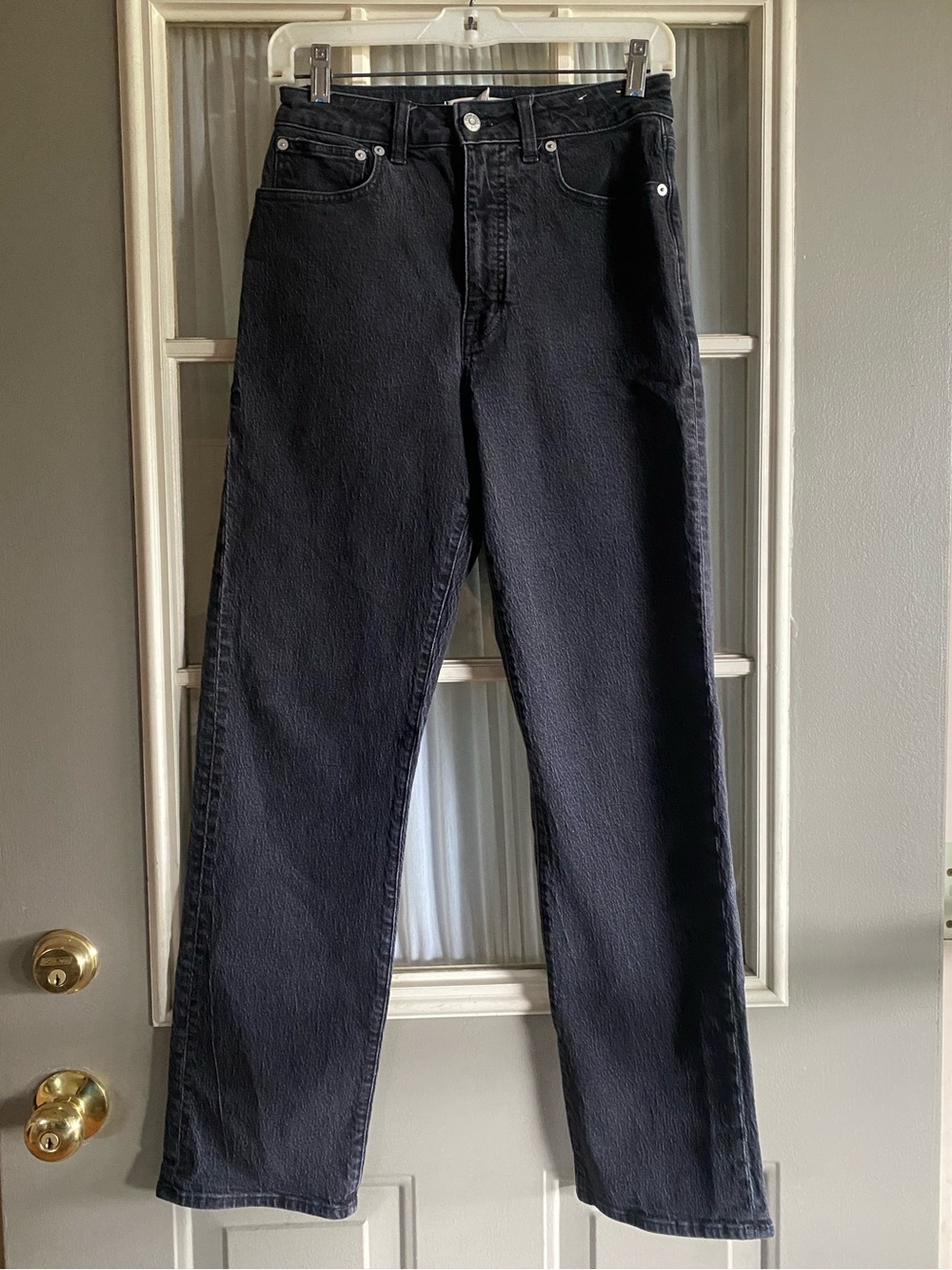 Madewell Black Curvy 90s Straight Jeans